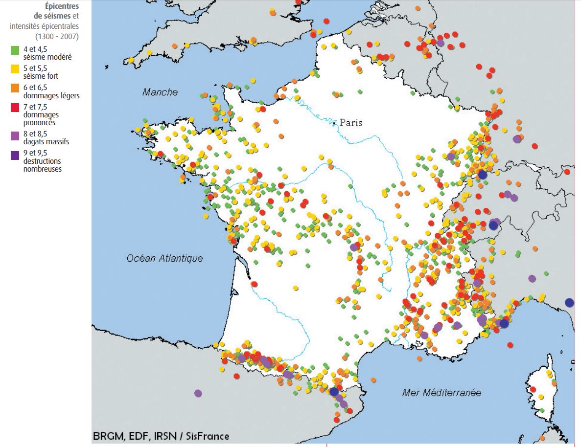 Carte historique sismique plan seisme_article zonage