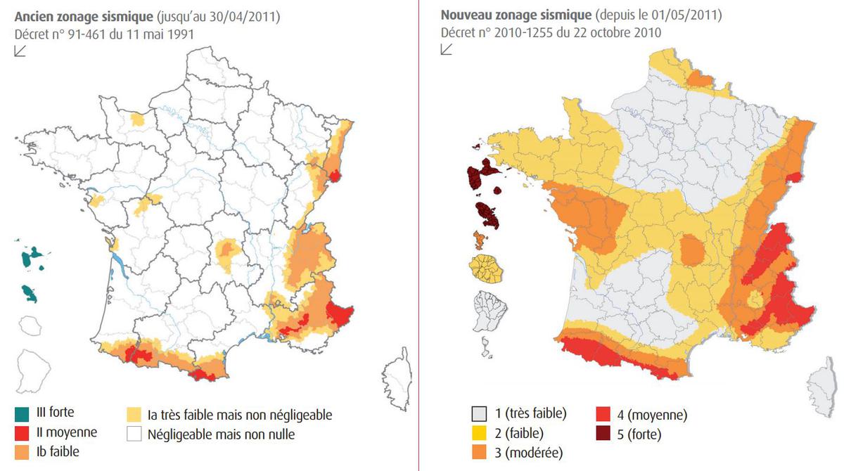 carte d aléa sismique Le Zonage Sismique De La France Pourquoi Et Comment A T Il Ete Defini carte d aléa sismique