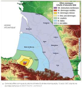 Carte effets sismiques Arette_Article zonage